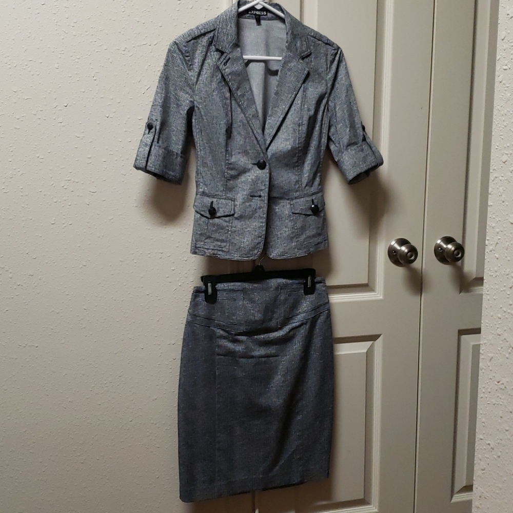 Express blazer and skirt set